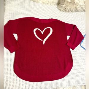 Astrology Heart Design Red Sweater